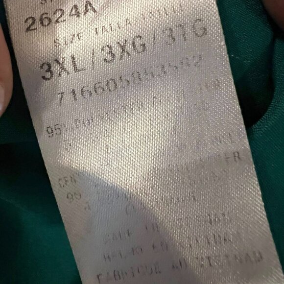 🐻Size 3XL - Cherokee - Dark Teal Short Sleeve Scrub Top - Picture 5 of 7